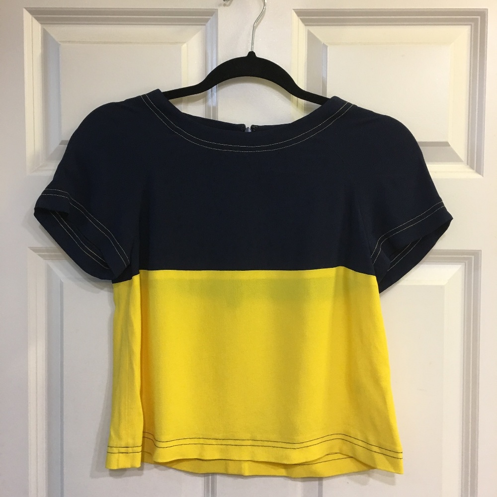 LISA PERRY Color block top